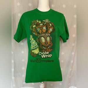 Vintage Disney World Dole Green Whip Tiki Sam Graphic Tee